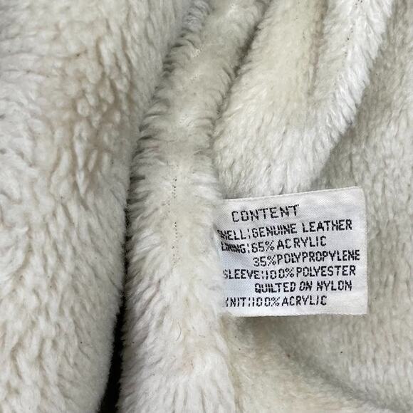 Vintage Brown Suede Leather Bomber Jacket Mens Size 42 Retro 70s 80s Coat Fur - Picture 10 of 14